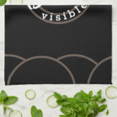 Backen ist Liebe sichtbar gemacht Geschirrtuch (Gefaltet)