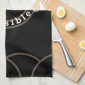 Backen ist Liebe sichtbar gemacht Geschirrtuch (Viertel Falte)