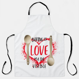 Backen ist LIEBE sichtbar gemacht Schürze