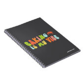 Backen ist mein Gesicht, mein heller und farbenfro Notizblock (Rechte Seite)