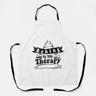 Backen ist mein Therapiebäcker Schürze