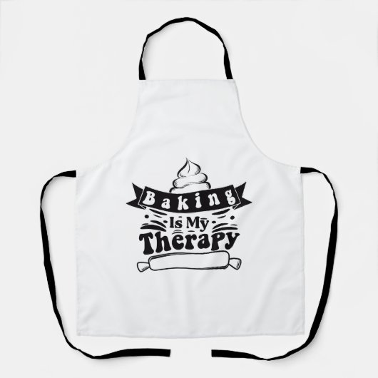 Backen ist mein Therapiebäcker Schürze (Vorderseite)
