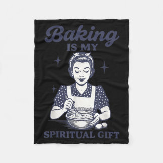 Backen ist meine geistige Gabe Fleecedecke