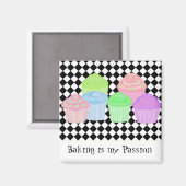 Backen ist meine Leidenschaft Magnet (Vorderseite/Rückseite)