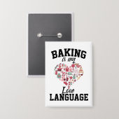 Backen ist meine Liebe Button (Vorderseite/Rückseite)