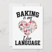 Backen ist meine Liebe Einladung (Vorderseite)