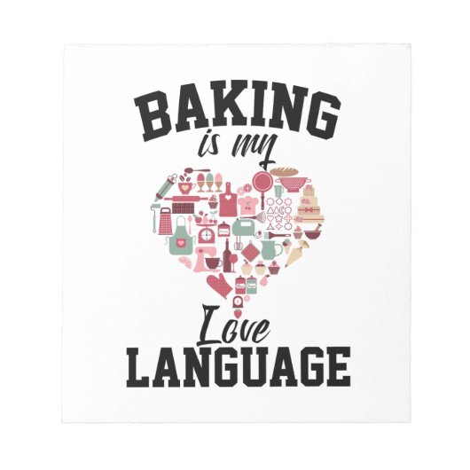 Backen ist meine Liebe Notizblock (Vorderseite)