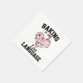 Backen ist meine Liebe Serviette (Ecke)