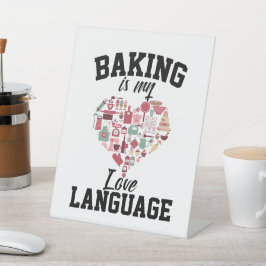 Backen ist meine Liebe Sockelschild