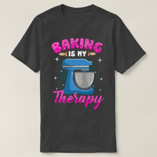 Backen ist meine Supermacht 447 T-Shirt (Design vorne)