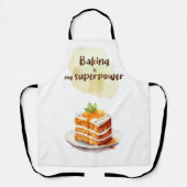 Backen ist meine Supermacht Schürze (Vorderseite)