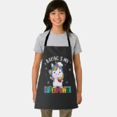 Backen ist meine Supermacht süße Einhornkuchen Bab Schürze (Insitu)