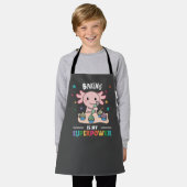 Backen ist meine Superpower Sweet Axolotl Kalkstei Schürze (Getragen)