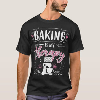 Backen ist meine Therapie Konditorei Koch Backen L T-Shirt