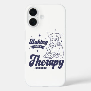 Backen ist meine Therapie, Lustige Back-Geschenke iPhone 16 Hülle