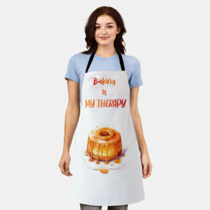 Backen ist meine Therapie Schürze