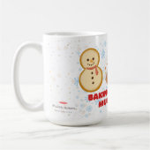 Backen ist SCHNEE viel Spaß Kaffeetasse (Links)