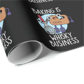 Backen ist Whisk-ey Business Baker Pun Dark BG Geschenkpapier (Rolleneckpunkt)