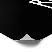 Backen ist Whisk-ey Business Baker Pun Dark BG Poster (Ecke)