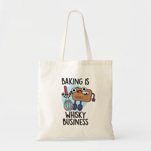 Backen ist Whisk-ey Business Funny Baker Pub Tragetasche (Vorne)