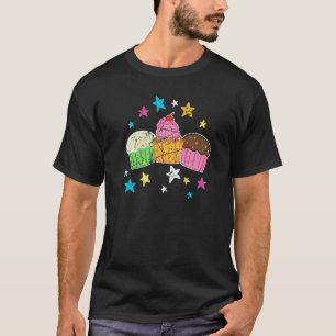 Backen Kakao Cupcake Retro Cupcakes T-Shirt