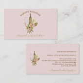 Backen Koch Logo rustikale Blumenkost Visitenkarte (Vorne/Hinten)