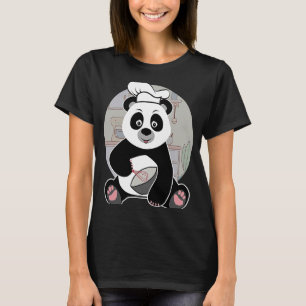 Backen Köche Bake Oven Panda Bären Shrub Roll Ghos T-Shirt
