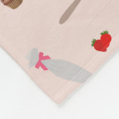 Backen & Kochen Backwaren Kochen Monogramm Fleecedecke (Ecke)