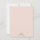 Backen & Kochen Backwaren Kochen Monogramm Mitteilungskarte (Vorderseite)