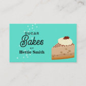 Backen & Kochen Grüne Kuchen Visitenkarte (Vorderseite)