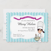 Backen Kochen Personalisierte Einladung (Vorderseite)