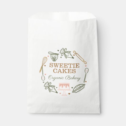 Backen & Kochen Utensidrosa & Olivenbäckerei Geschenktütchen (Vorderseite)