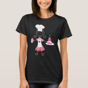 Backen Königin Backen Girl Confectionator Kuchen D T-Shirt