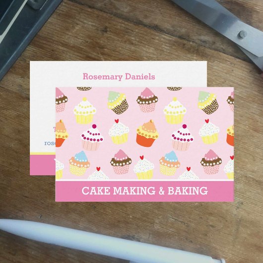 Backen & Kuchen machen Calling Card. Visitenkarte