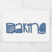 Backen Lebensmitteletikett (Einzelnes Label)