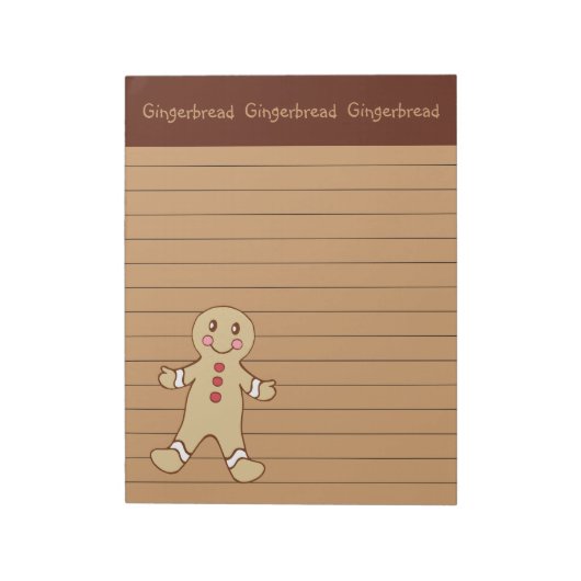 Backen Lebkuchen Notizblock (Rotiert)
