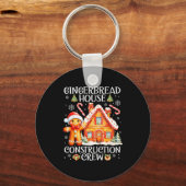 Backen Lebkuchenhäuschen Baukrew Christm Schlüsselanhänger (Vorderseite)