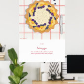 Backen Leidenschaft mit Crostata, der italienische Poster (Heimbüro)