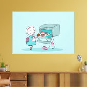 Backen Leinwanddruck (Insitu (Wohnzimmer))