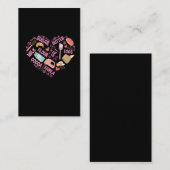 Backen Liebe Baker Tools Konditorei Koch Buttereie Visitenkarte (Vorne/Hinten)