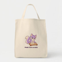Backen Lila aus Grundzutaten Tasche