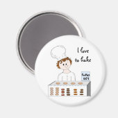 Backen Magnet (Vorderseite/Rückseite)