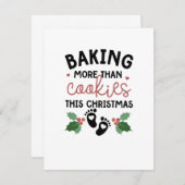 Backen mehr als Cookies Diese Weihnachtsschwangers Einladung (Vorne/Hinten)