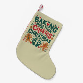 Backen mehr als Cookies Diese Weihnachtsschwangers Kleiner Weihnachtsstrumpf (Vorderansicht (hängend))