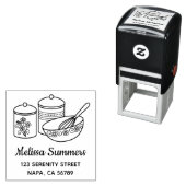 Backen - Mischschüssel, Whisker, Kanistenadresse Permastempel (Beispiel)