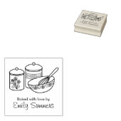 Backen - Mischschüssel, Whisker, Kanistenname Gummistempel (Stempel)