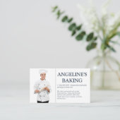 Backen mit Button Visitenkarte (Stehend Vorderseite)