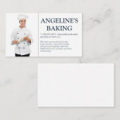 Backen mit Button Visitenkarte (Vorne/Hinten)