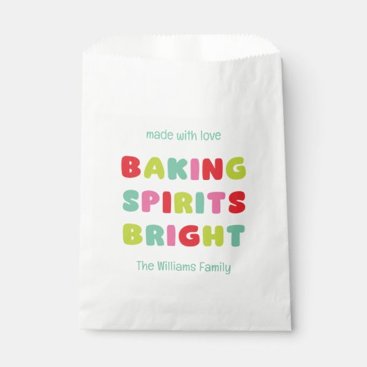 Backen mit Freude Geschenktütchen (Vorderseite)
