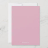 Backen mit Geist hellem Rosa Kekstausch Einladung (Rückseite)